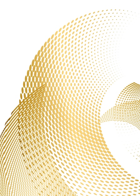 Set design element circle Isolated bold vector colors golden ring from Abstract glow wavy stripes of many glittering swirl created using Blend Tool Vector illustration EPS10 for your presentation