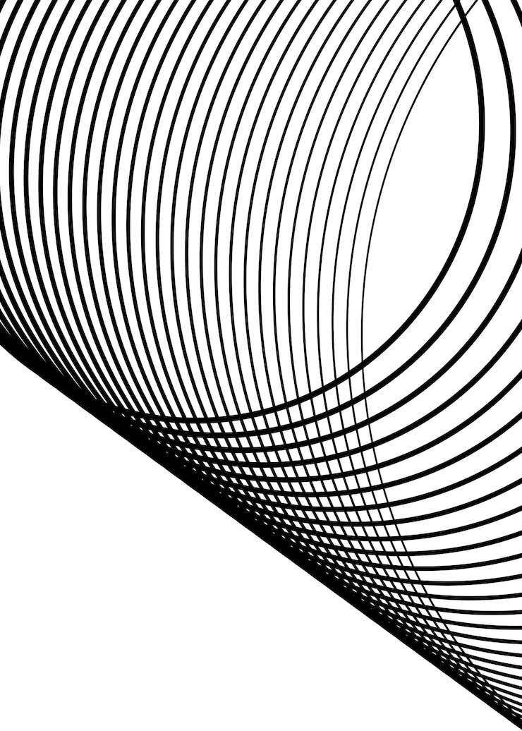 Vector set design elements curved many streak abstract circular logo element on white background isolated creative band art vector illustration eps 10 digital for promotion new product