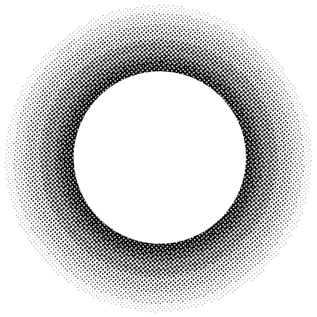 디자인 요소 기호 설정 흰색 배경에 편집 가능한 하프톤 프레임 점 원 패턴 벡터 그림 검정 임의 점이 있는 10 프레임 라운드 테두리 하프톤 원 점 텍스트를 사용하는 아이콘