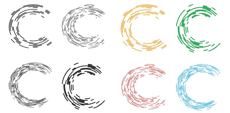 Vector set design elements symbol editable halftone frame dot circle pattern on white background vector illustration eps 10 frame with black random dots round border icon using halftone circle dots text