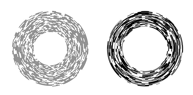Вектор установите символ элементов дизайна. редактируемый полутоновый кадр. точечный круг на белом фоне.
