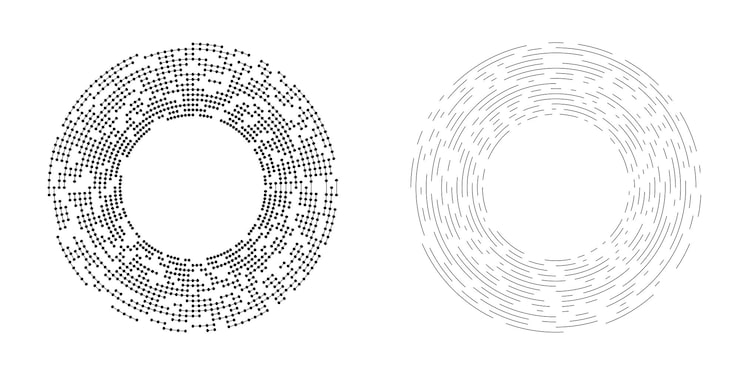 Vector set design elements symbol editable halftone frame dot circle pattern on white background vector illustration eps 10 frame with black random dots round border icon using halftone circle dots text
