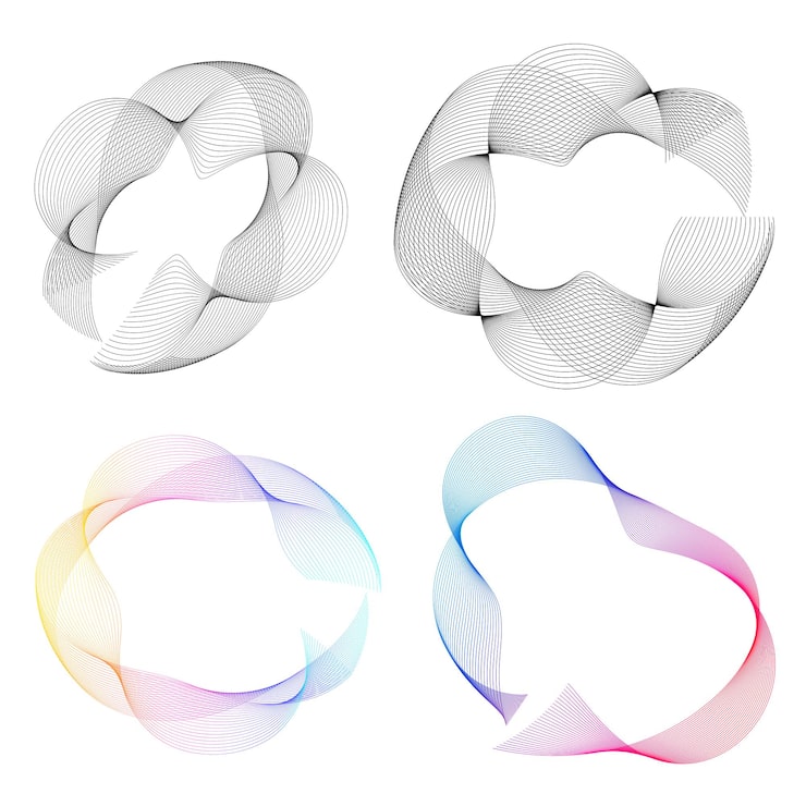 Vector 디자인 요소 기호 설정 흰색 배경에 편집 가능한 하프톤 프레임 점 원 패턴 벡터 그림 검정 임의 점이 있는 10 프레임 라운드 테두리 하프톤 원 점 텍스트를 사용하는 아이콘