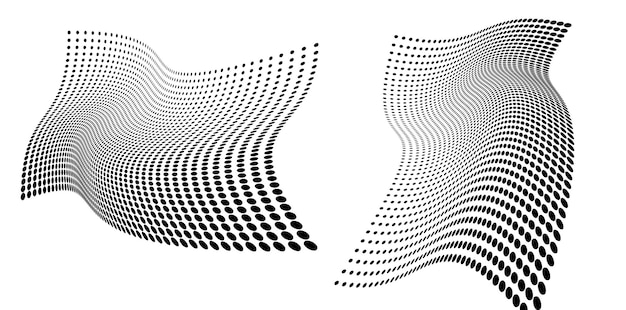 Set Design elements symbol Editable halftone frame dot circle pattern on white background Vector illustration eps 10 frame with black random dots Round border Icon using halftone circle dots text
