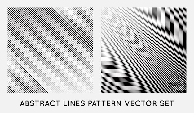 Set of Diagonal Oblique Edgy Lines Pattern in Vector