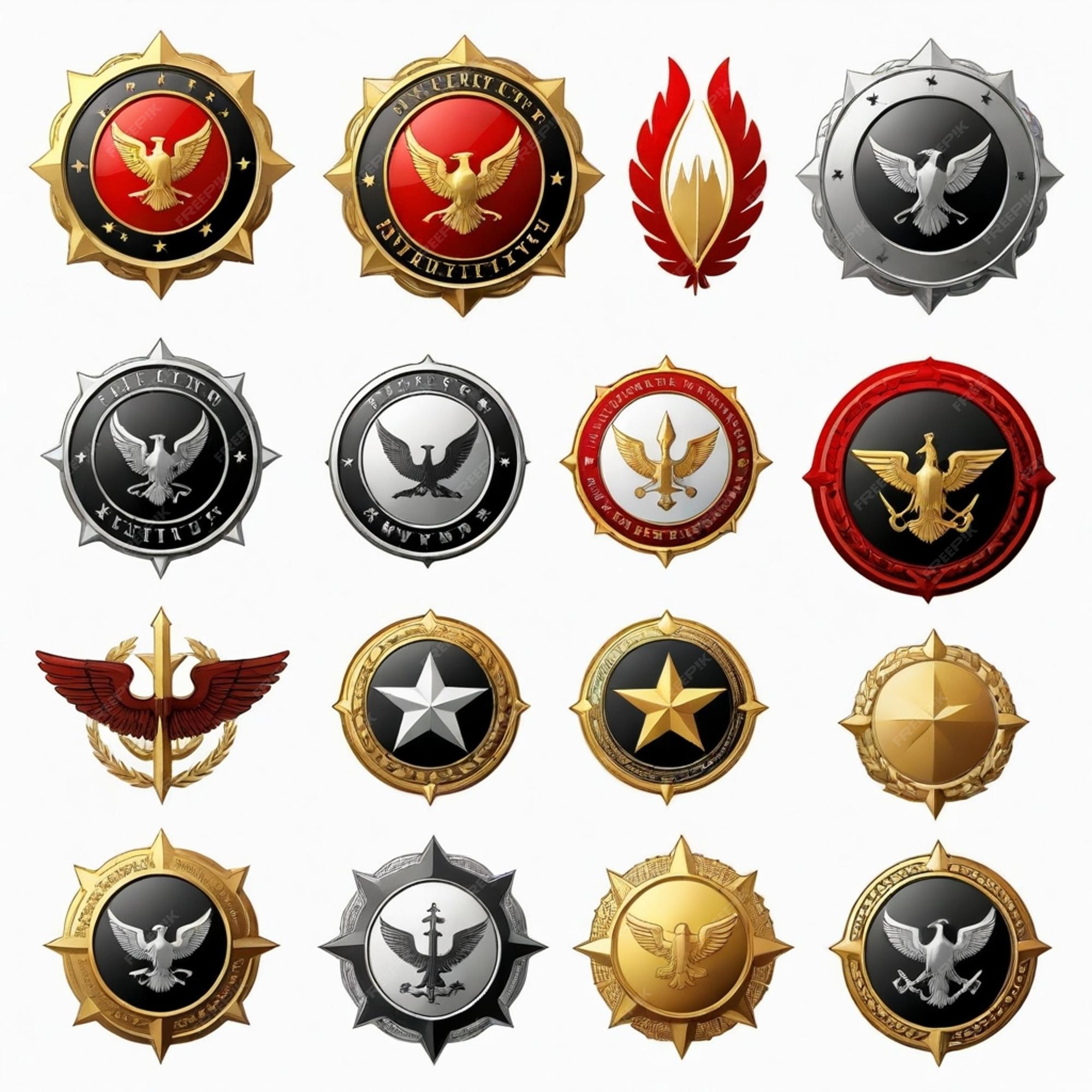Premium Vector A set of different badges including one with the Premium Vector A set of different badges including one with the