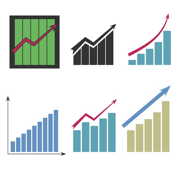 Vettore set di grafici diversi