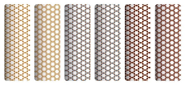 A set of different patterns with a pattern of the same color