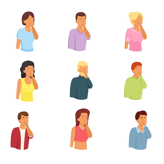 Vector set of different people characters