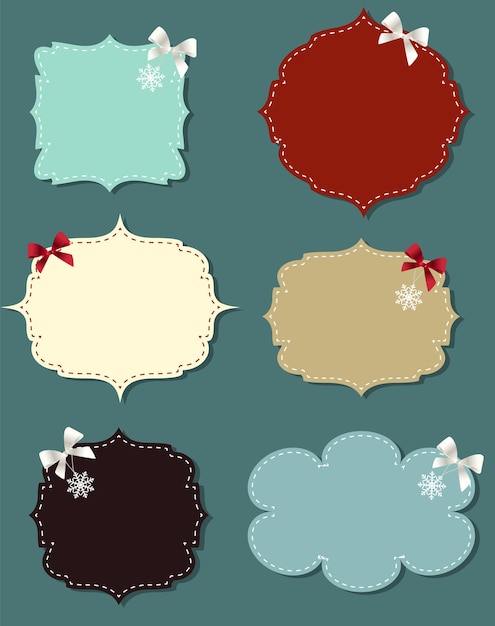 Vector set of different speech bubbles, design elements