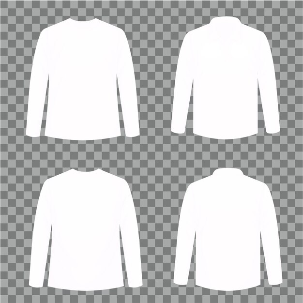 Set of different types of shirt in same color