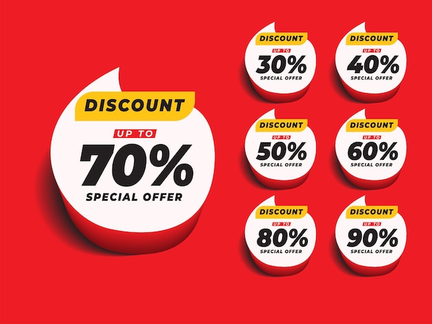 Set discount label for promotion template 50 of