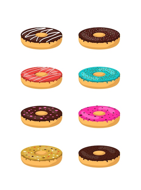 set of donut illustration