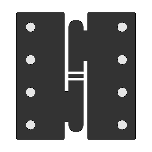 A set of door hinge icons