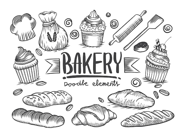 bakery shop clipart black and white school