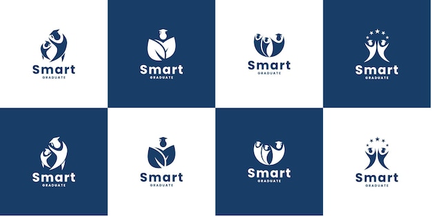 Set of education logo design for university and school academy