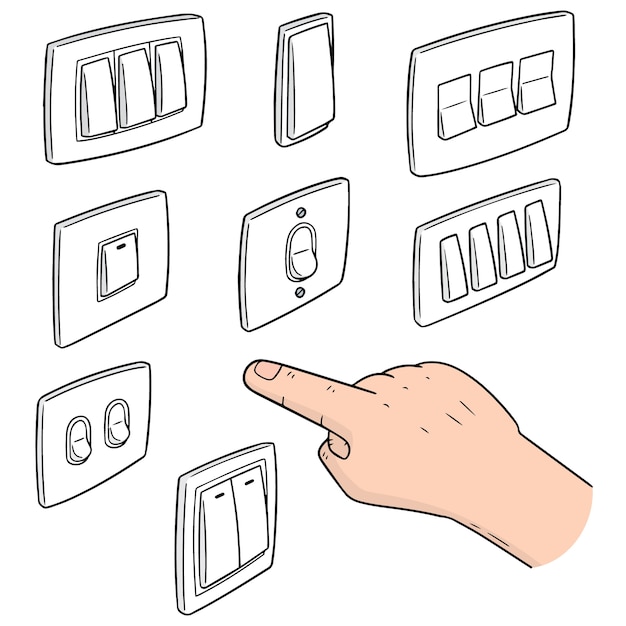 Vector set of electric switch