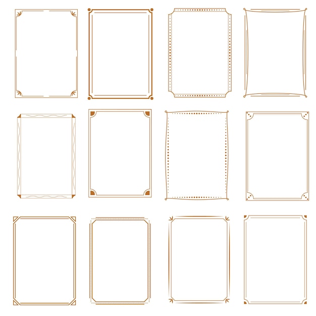 set of elegant frames