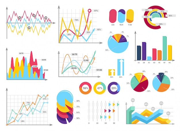 Vector set elementen van infographics