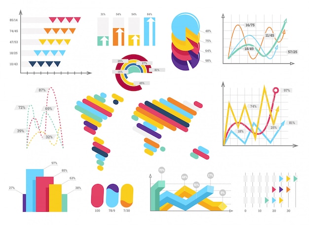 Set elements of infographics.