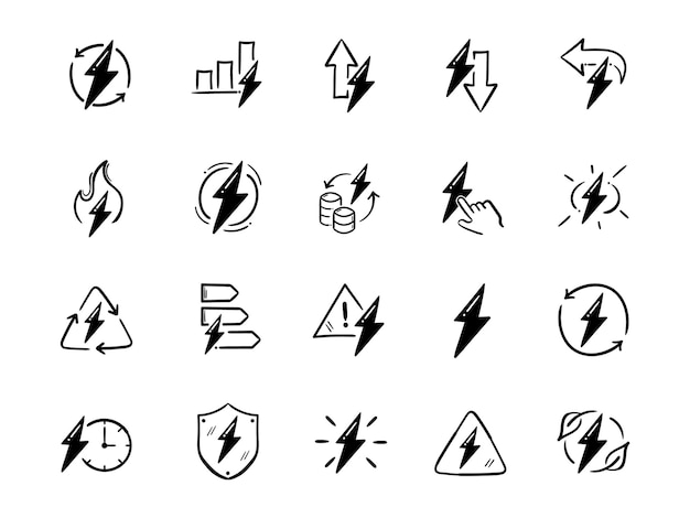 L'illustrazione del logo dell'icona del vettore energetico contiene i costi energetici che bruciano energia ecologica