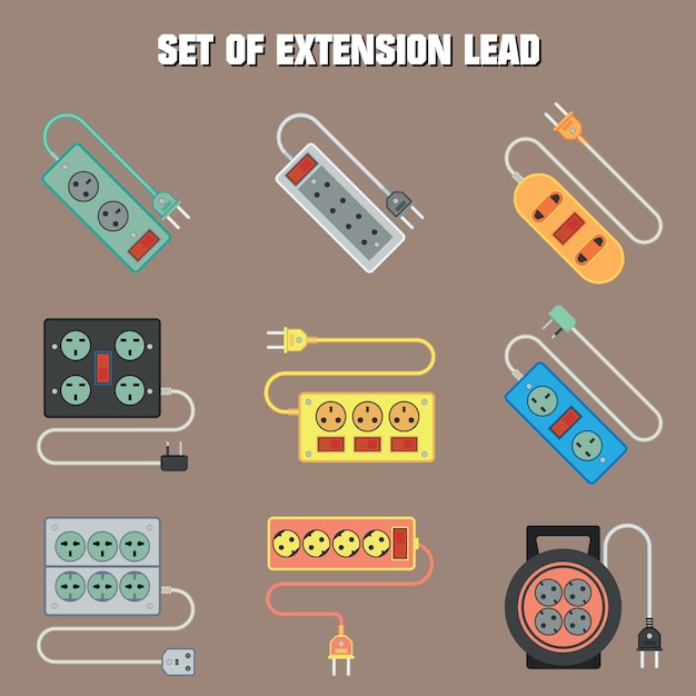 set of extension cord