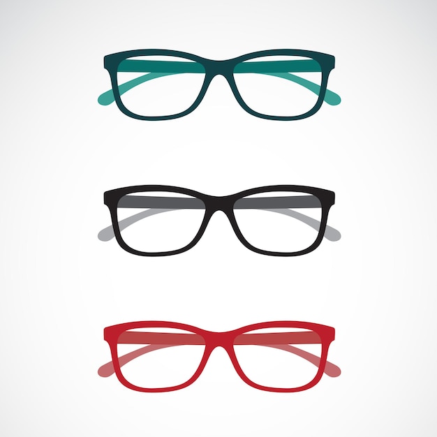 Set of eye glasses icons isolated on white background. Easy editable layered vector illustration.