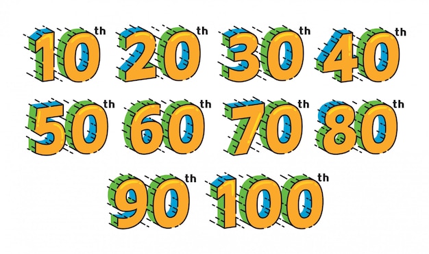 Vector set of fast effect line number design