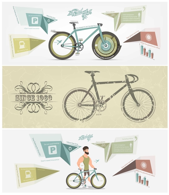 Set fietsbanner.