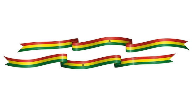 ボリビアの国旗のリボンのセットは独立記念日の装飾用です