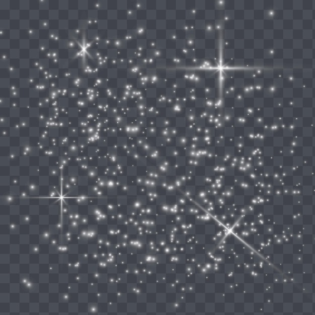 Vector set of flashes, lights and sparkles