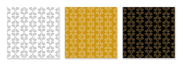 Set of flat design elegant pattern collection