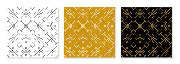 Vector set of flat design elegant pattern collection