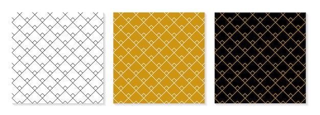 Set of flat design elegant pattern collection