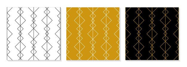 Vector set of flat design elegant pattern collection