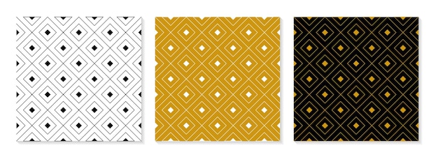 Vector set of flat design elegant pattern collection