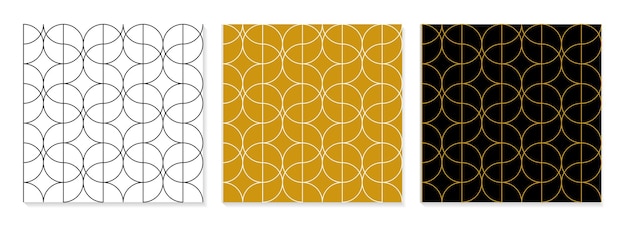 Set of flat design elegant pattern collection