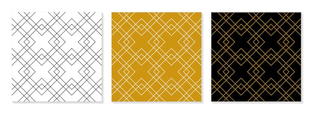 Set of flat design elegant pattern collection