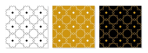 Vector set of flat design elegant pattern collection