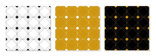 Set of flat design elegant pattern collection