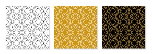 Vector set of flat design elegant pattern collection