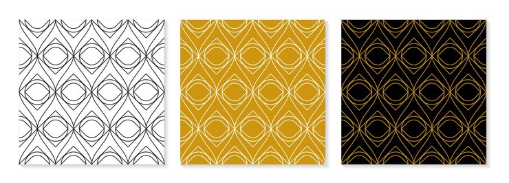 Vector set of flat design elegant pattern collection