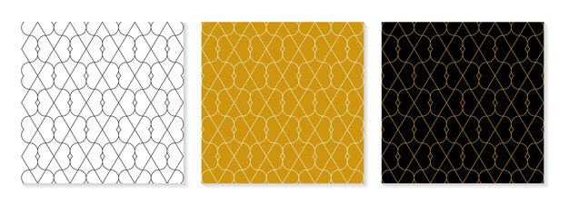 Vector set of flat design elegant pattern collection