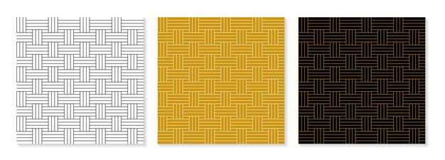 Set of flat design elegant pattern collection