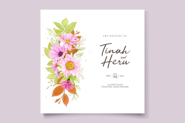 A set of floral brochures for the wedding of the week