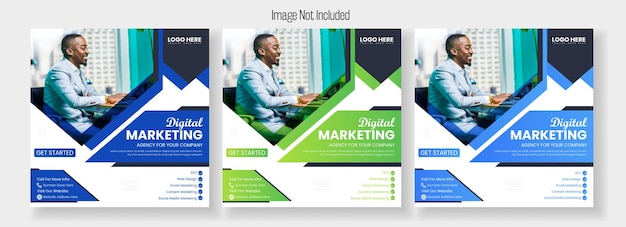 A set of flyers for a digital marketing company.