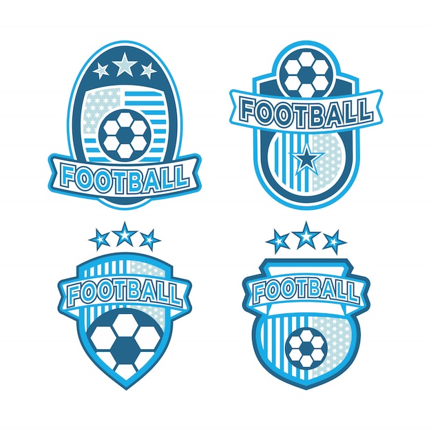 Set di logo di calcio