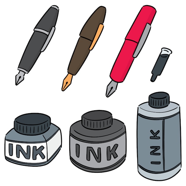 Set di penna stilografica e inchiostro