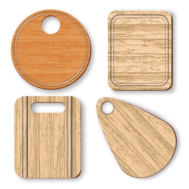 A set of four cutting kitchen boards