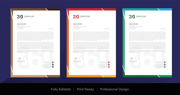 A set of four templates for a resume.